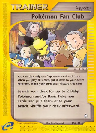 Carta Pokémon Fan Club