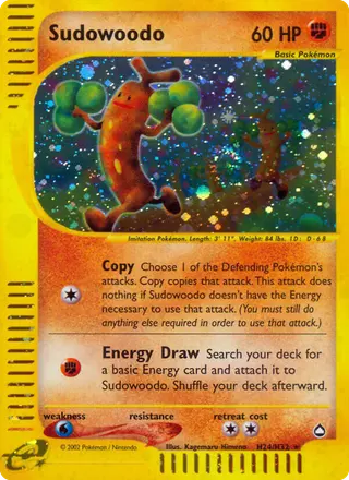 Carta Sudowoodo