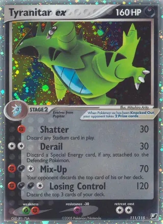 Carta Tyranitar ex