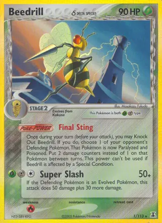 Carta Beedrill δ