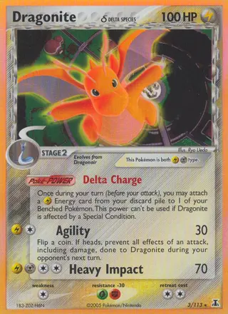 Carta Dragonite δ