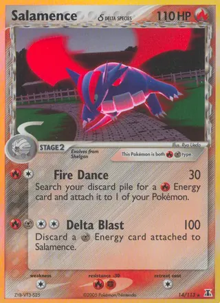 Carta Salamence δ