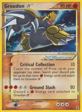 Carta Groudon Star