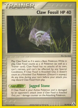 Carta Claw Fossil