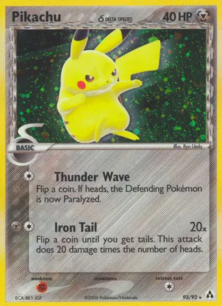 Carta Pikachu δ