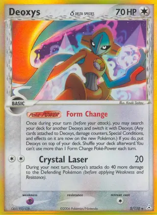 Carta Deoxys δ