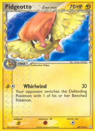 Carta Pidgeotto δ
