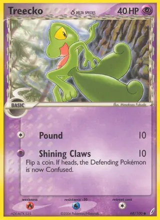 Carta Treecko δ