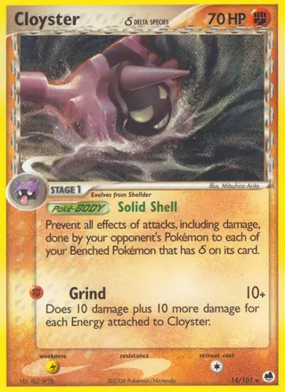 Carta Cloyster δ