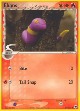 Carta Ekans δ