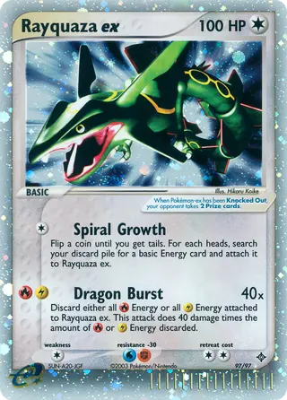 Carta Rayquaza ex