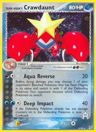 Carta Team Aqua's Crawdaunt