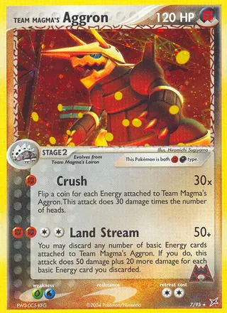 Carta Team Magma's Aggron