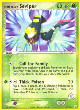 Carta Team Aqua's Seviper