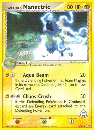 Carta Team Aqua's Manectric