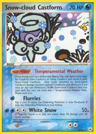 Carta Snow-cloud Castform