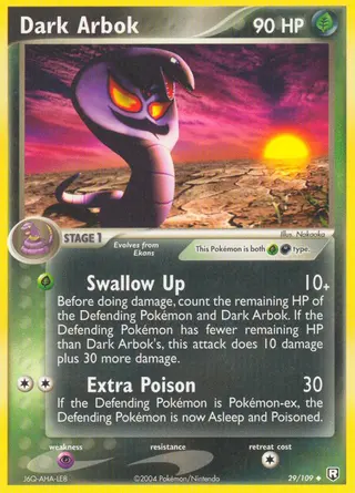 Carta Dark Arbok