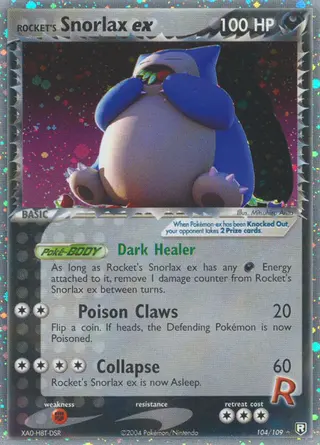 Carta Rocket's Snorlax ex
