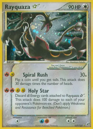 Carta Rayquaza Star