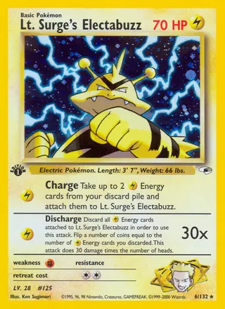 Carta Lt. Surge's Electabuzz