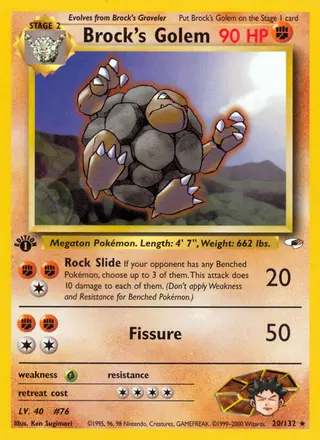 Carta Brock's Golem