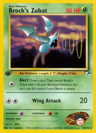 Carta Brock's Zubat