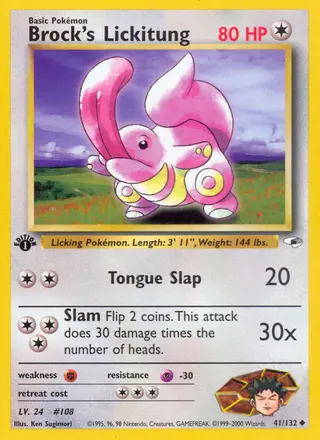 Carta Brock's Lickitung