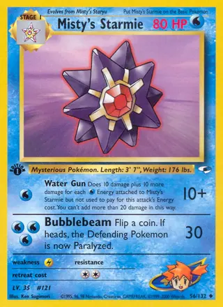Carta Misty's Starmie