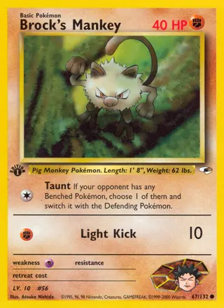 Carta Brock's Mankey
