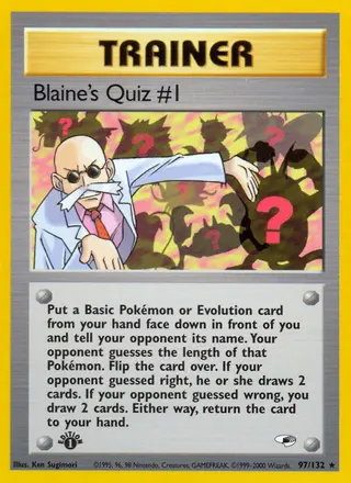 Carta Blaine's Quiz #1