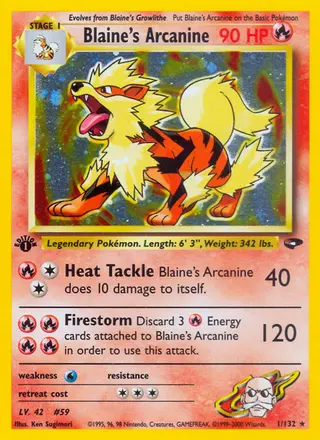 Carta Blaine's Arcanine