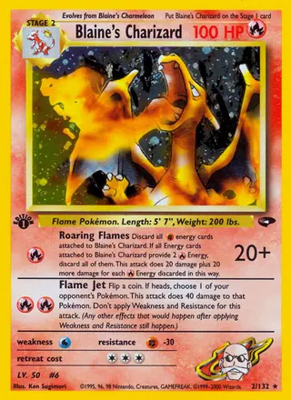 Carta Blaine's Charizard