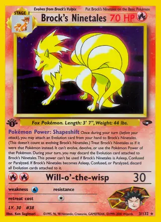Carta Brock's Ninetales