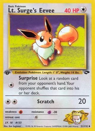 Carta Lt. Surge's Eevee