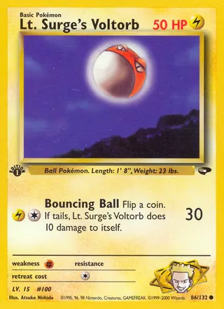 Carta Lt. Surge's Voltorb