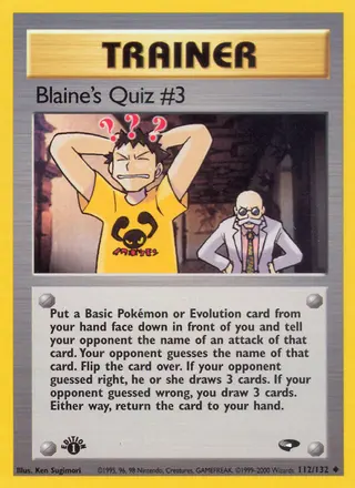 Carta Blaine's Quiz #3