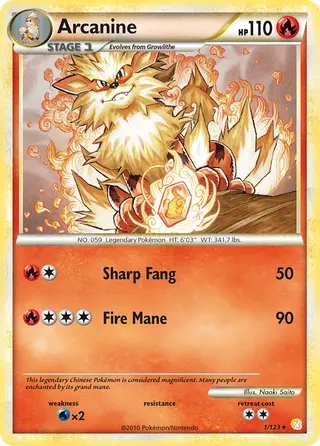 Carta Arcanine