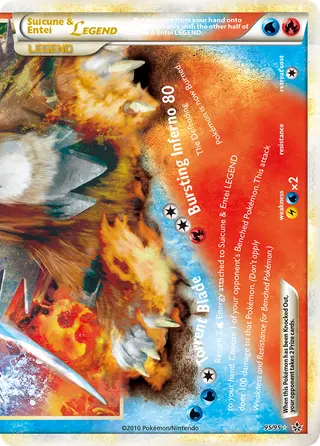 Carta Suicune & Entei LEGEND