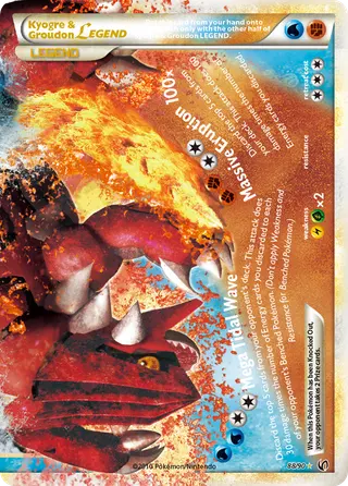 Carta Kyogre & Groudon LEGEND