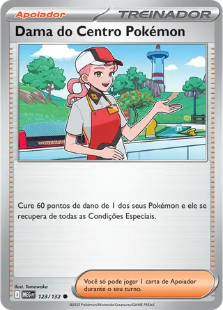 Carta Dama do Centro Pokémon