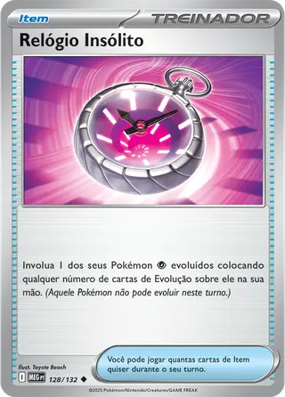 Carta Relógio Insólito