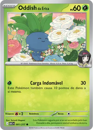 Carta Oddish da Érica