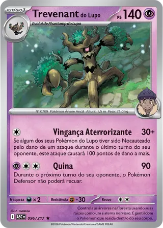 Carta Trevenant do Lupo