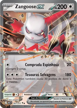Carta Zangoose ex