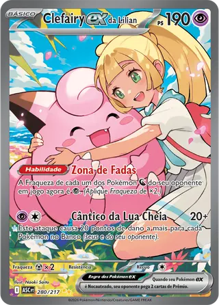 Carta Clefairy ex da Lílian