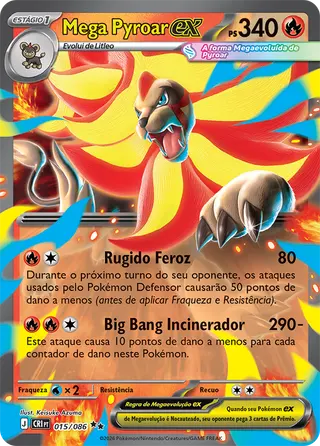 Carta Mega Pyroar ex