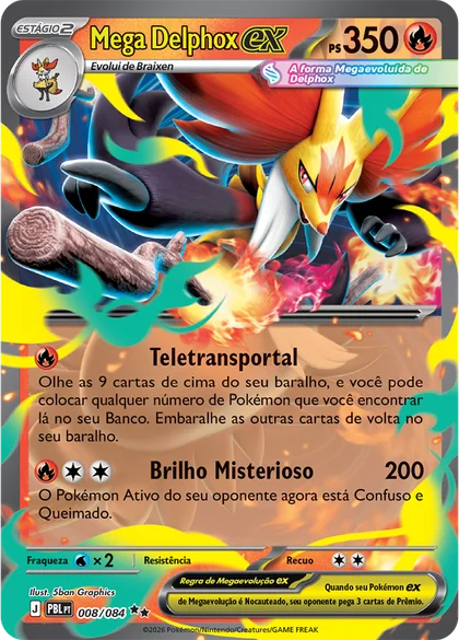 Carta Mega Delphox ex