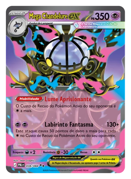 Carta Mega Chandelure ex