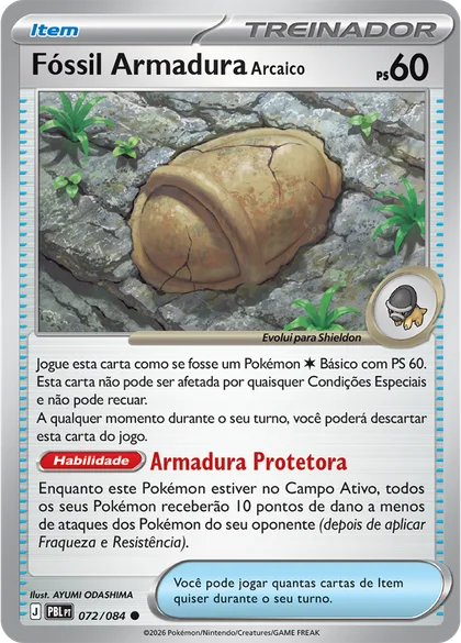 Carta Fóssil Armadura Arcaico