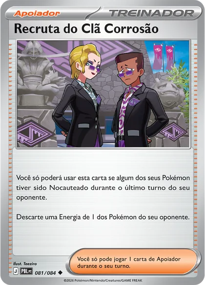 Carta Recruta do Clã Corrosão